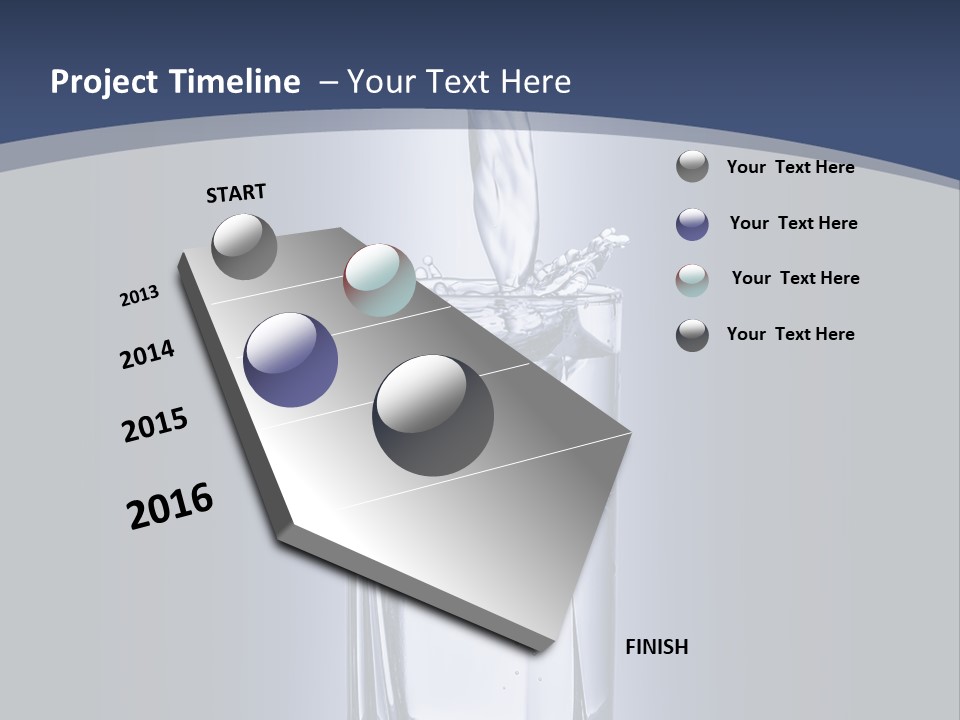 Liquid Overflowing Motion PowerPoint Template