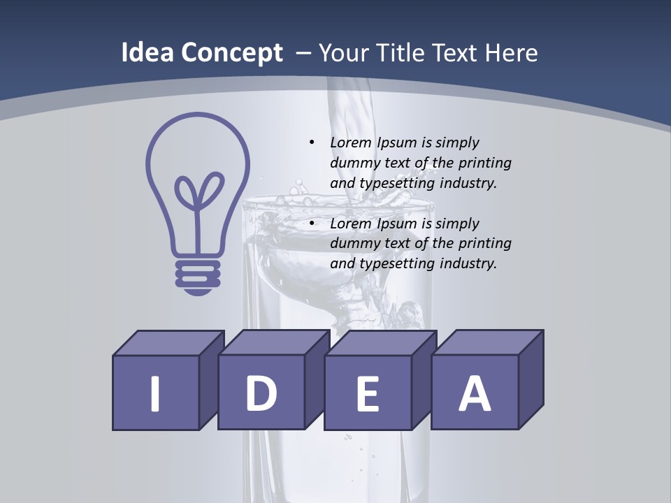 Liquid Overflowing Motion PowerPoint Template