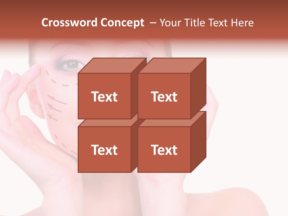 Adult Genioplasty Head PowerPoint Template