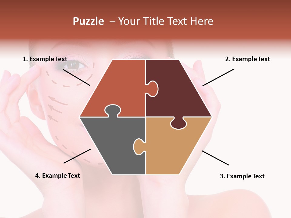 Adult Genioplasty Head PowerPoint Template