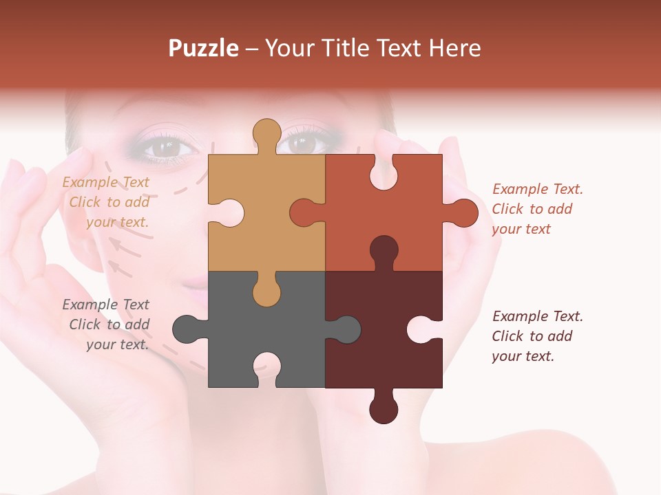 Adult Genioplasty Head PowerPoint Template