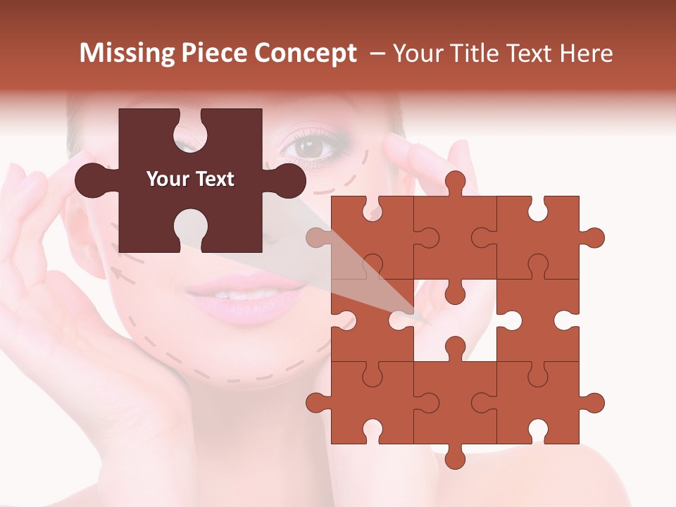 Adult Genioplasty Head PowerPoint Template