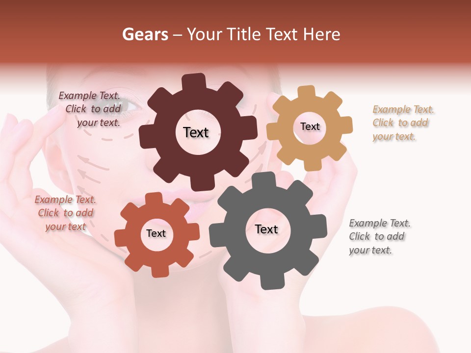 Adult Genioplasty Head PowerPoint Template