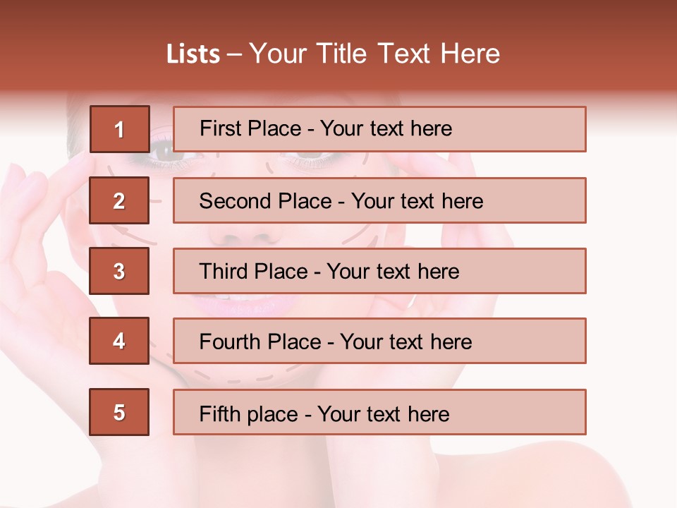 Adult Genioplasty Head PowerPoint Template