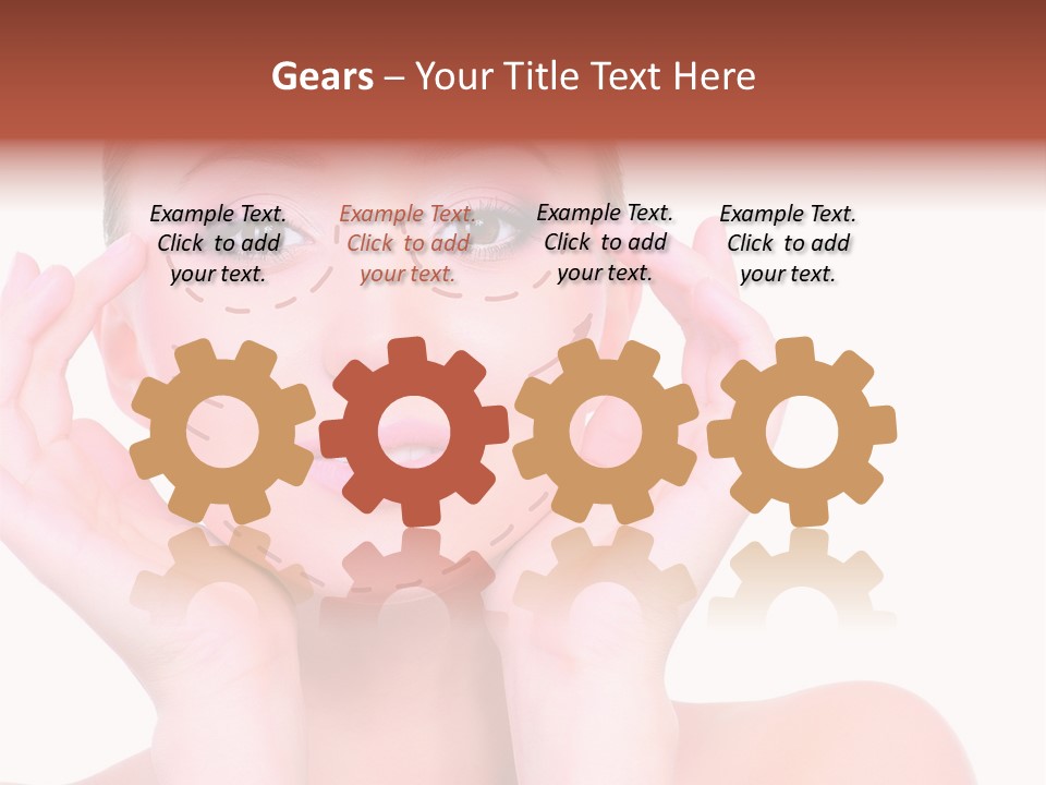 Adult Genioplasty Head PowerPoint Template