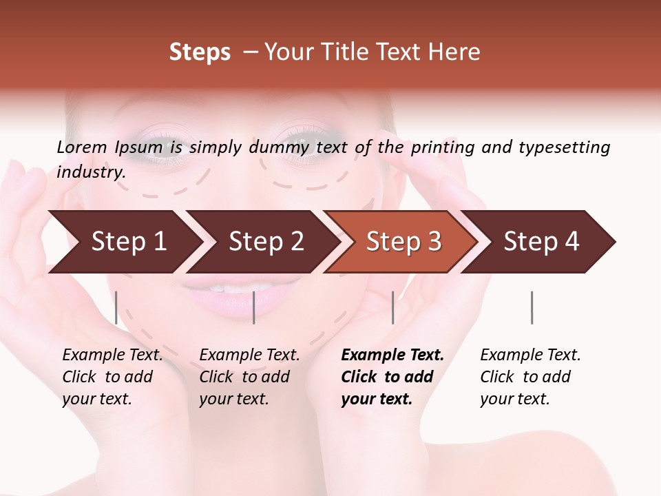 Adult Genioplasty Head PowerPoint Template