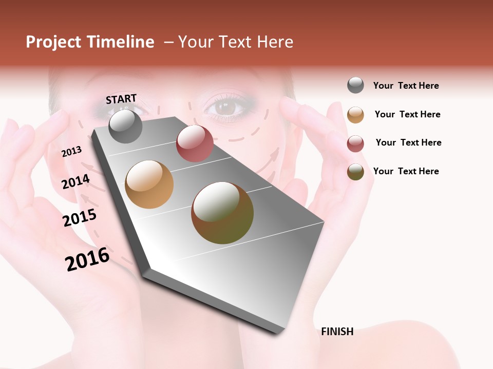 Adult Genioplasty Head PowerPoint Template