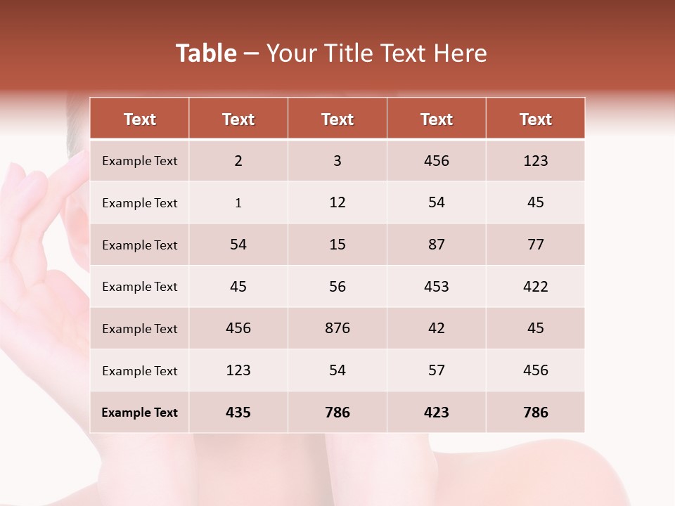 Adult Genioplasty Head PowerPoint Template