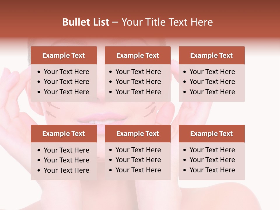 Adult Genioplasty Head PowerPoint Template