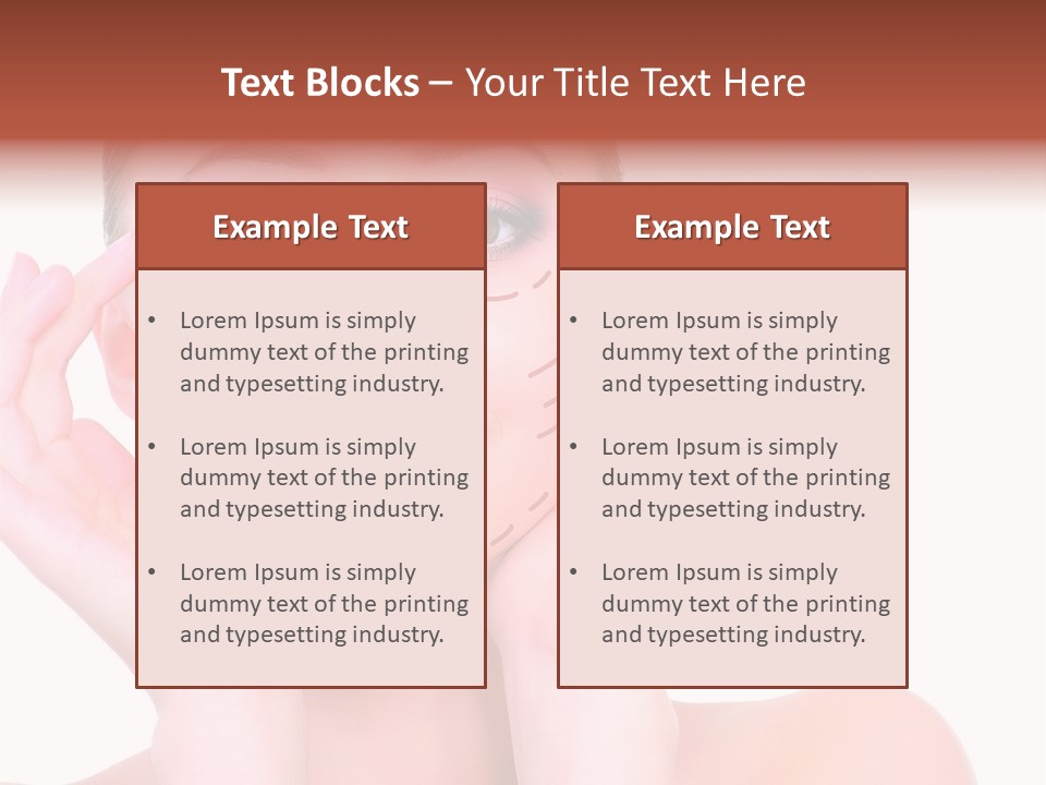 Adult Genioplasty Head PowerPoint Template