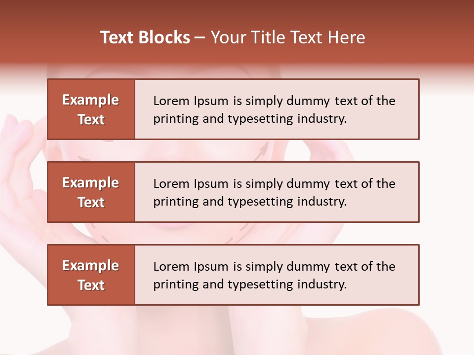 Adult Genioplasty Head PowerPoint Template