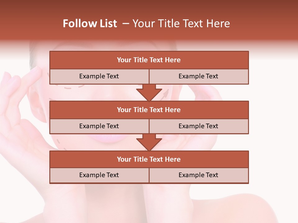 Adult Genioplasty Head PowerPoint Template