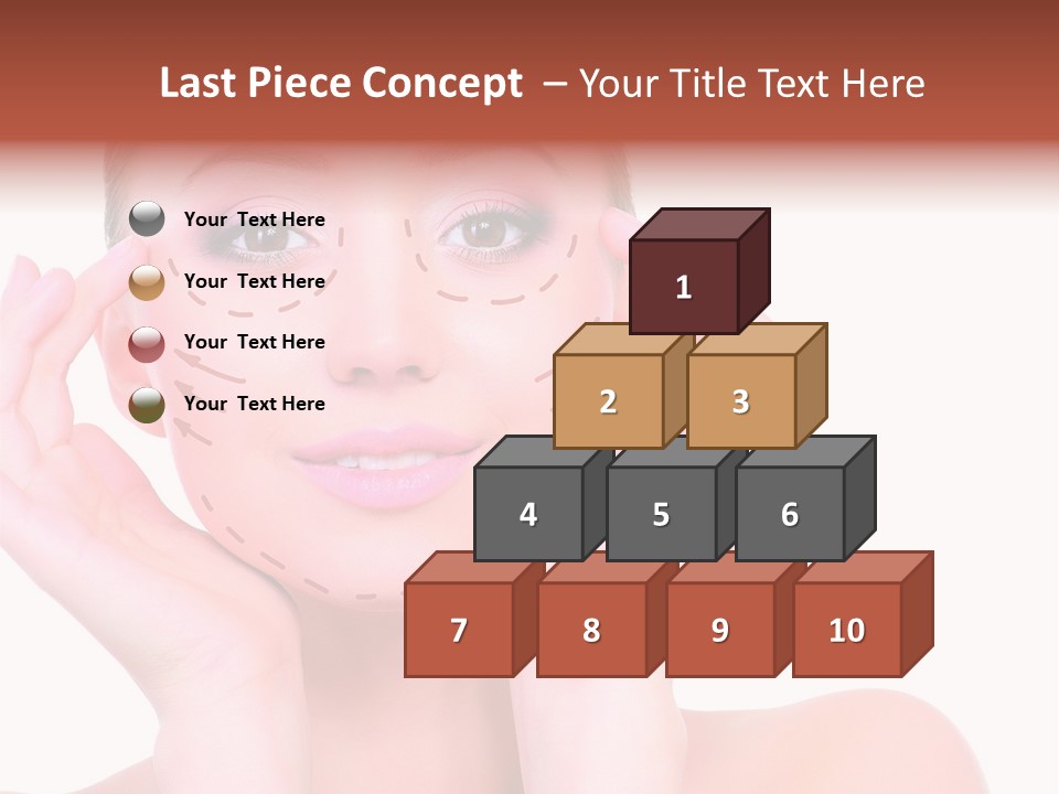 Adult Genioplasty Head PowerPoint Template