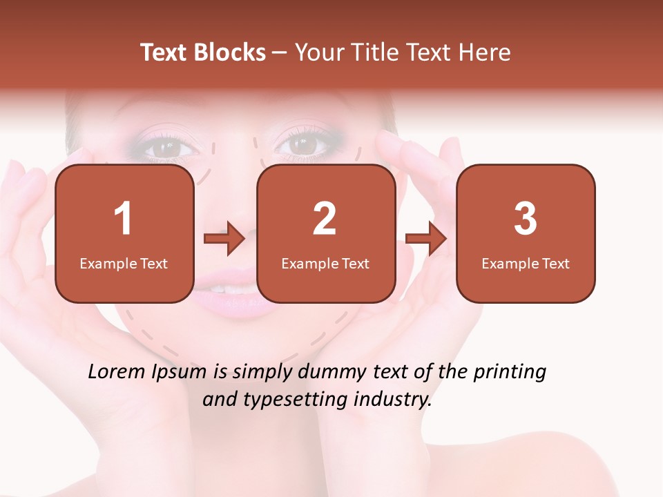 Adult Genioplasty Head PowerPoint Template