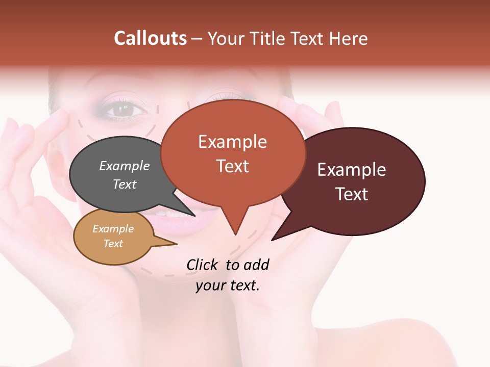 Adult Genioplasty Head PowerPoint Template