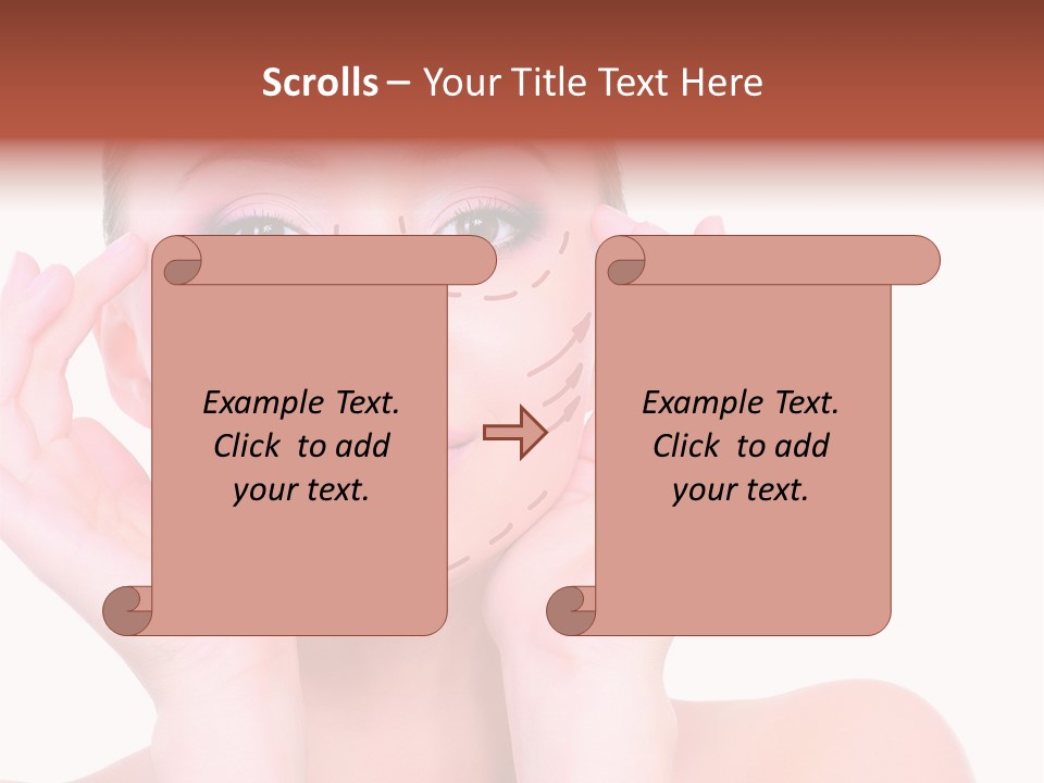 Adult Genioplasty Head PowerPoint Template