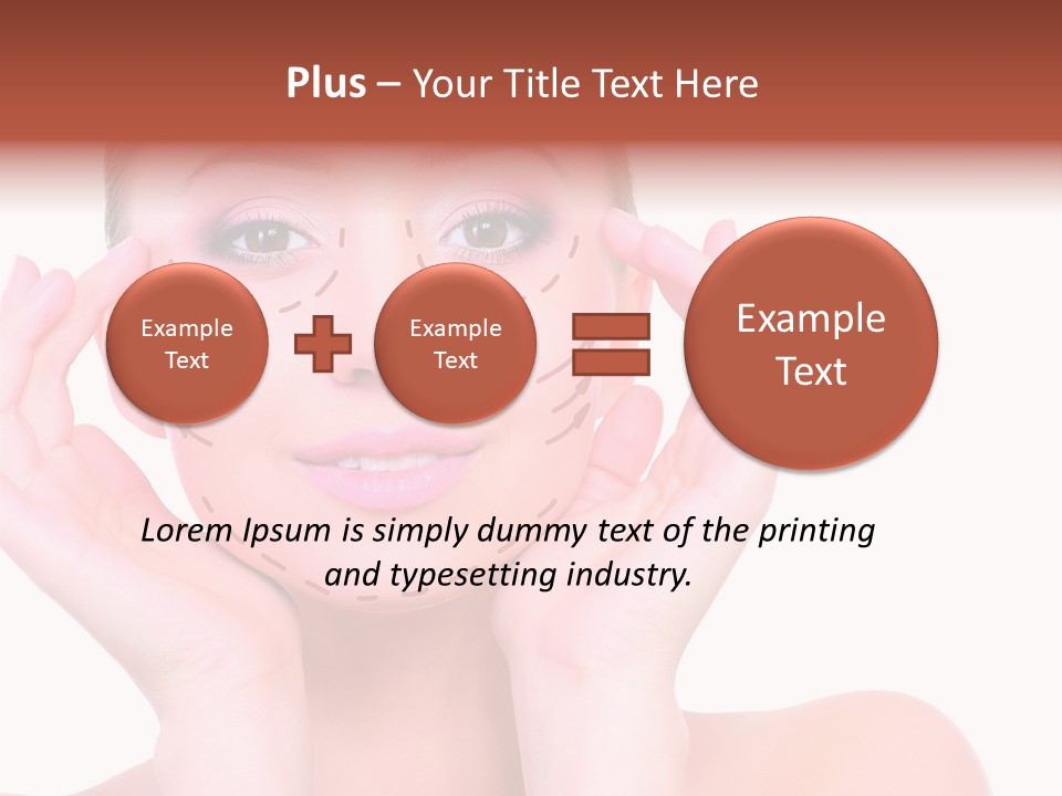 Adult Genioplasty Head PowerPoint Template