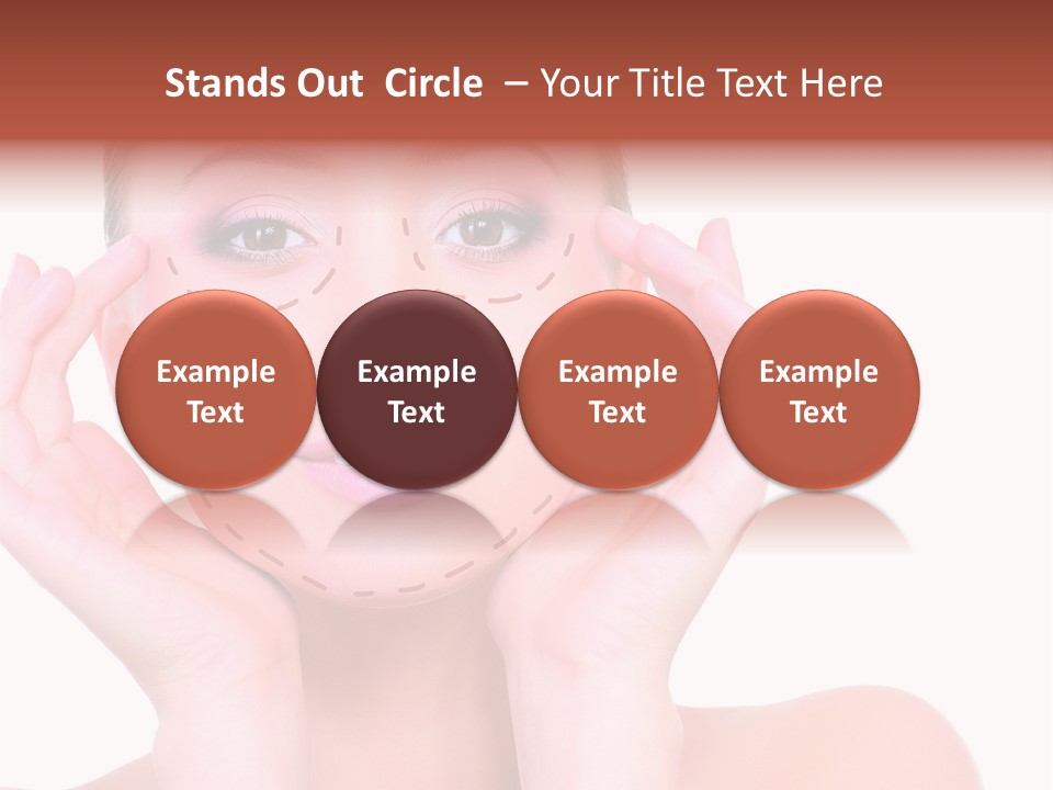 Adult Genioplasty Head PowerPoint Template