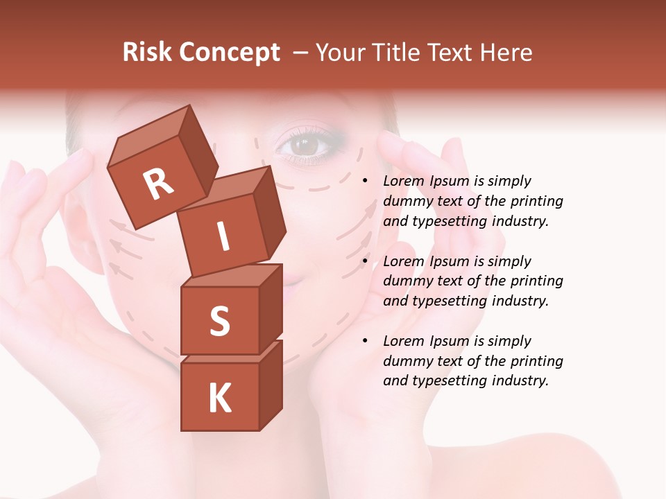 Adult Genioplasty Head PowerPoint Template