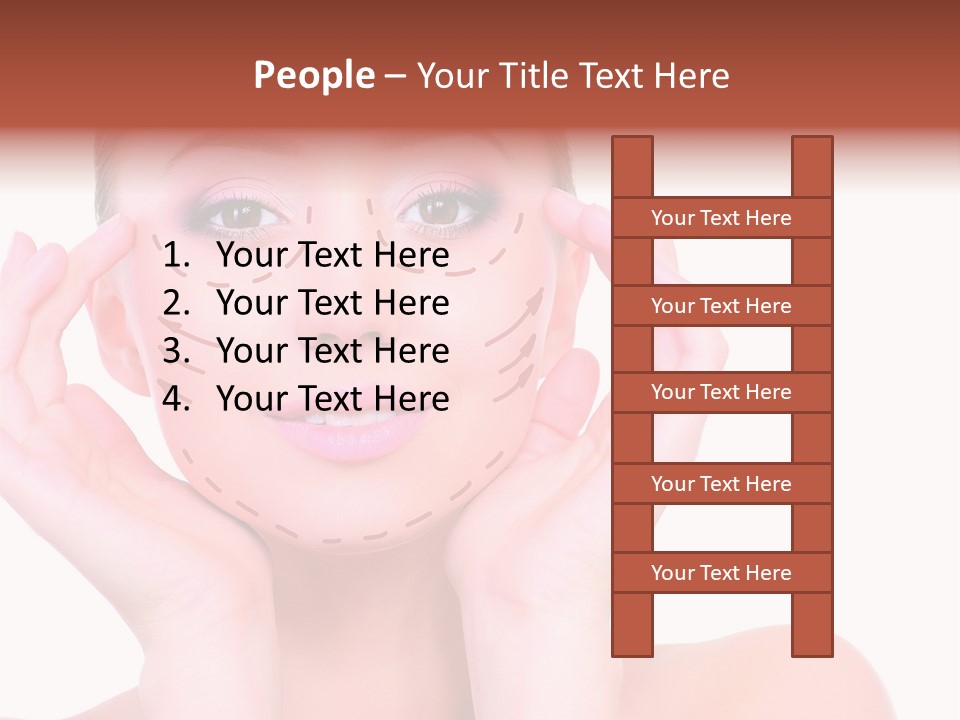 Adult Genioplasty Head PowerPoint Template