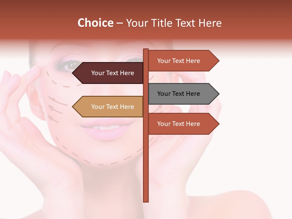 Adult Genioplasty Head PowerPoint Template