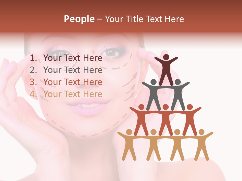 Adult Genioplasty Head PowerPoint Template