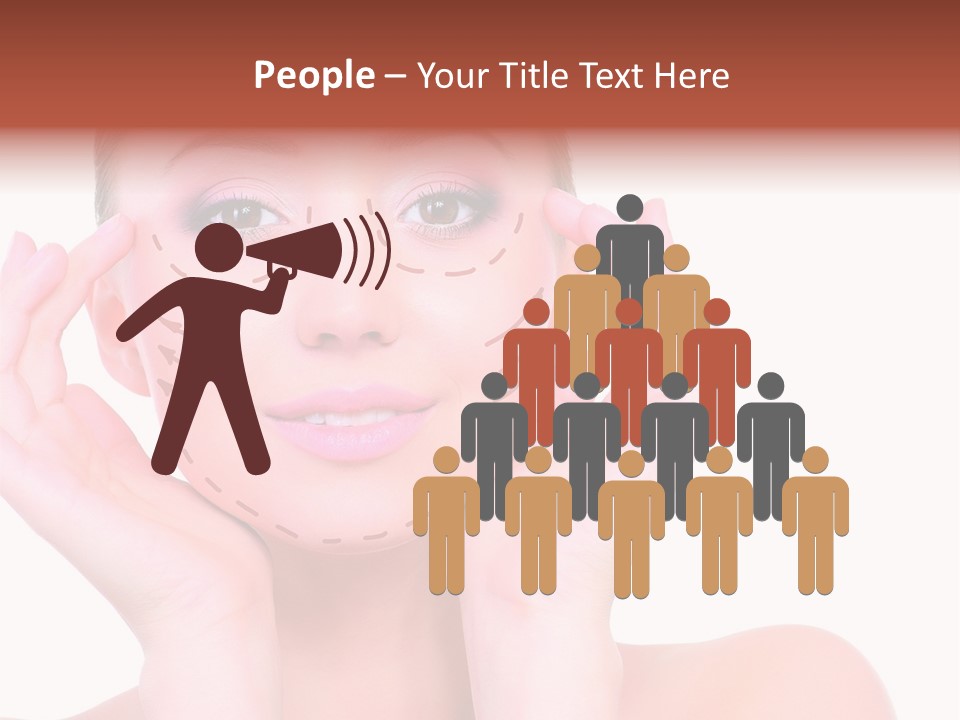 Adult Genioplasty Head PowerPoint Template