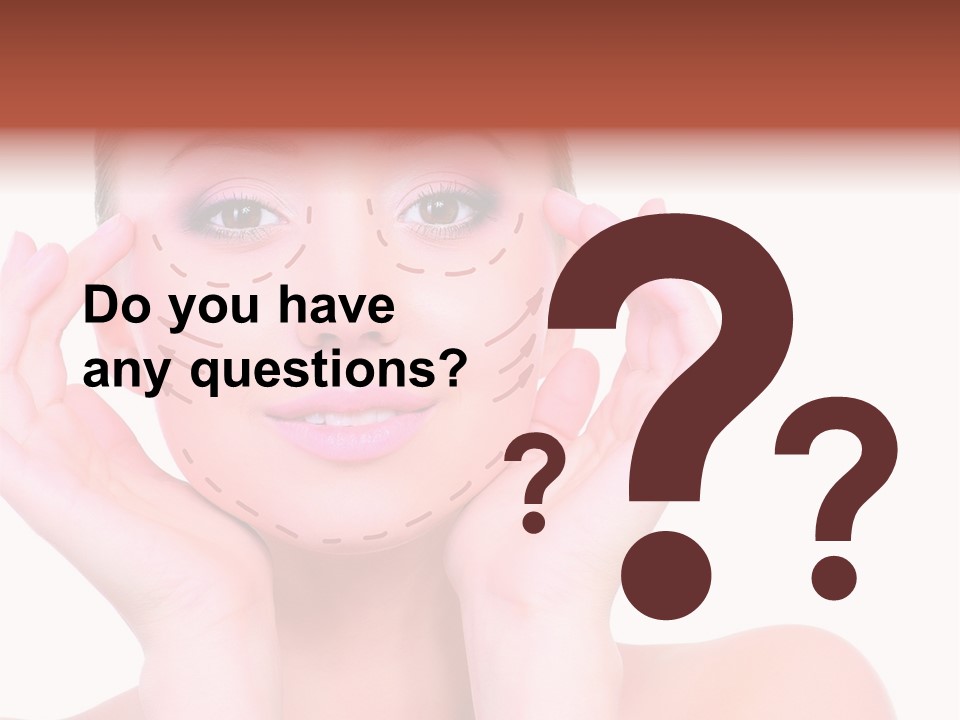 Adult Genioplasty Head PowerPoint Template