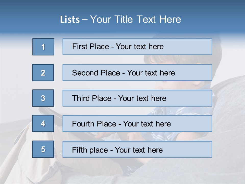 Interest Pouffe Touchscreen PowerPoint Template