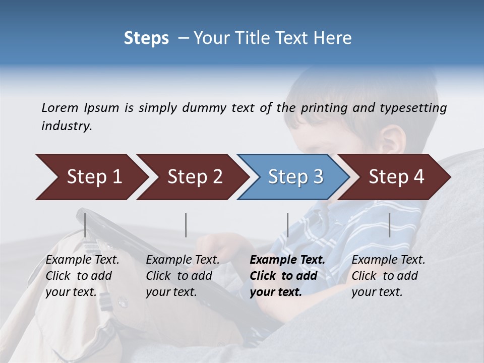Interest Pouffe Touchscreen PowerPoint Template