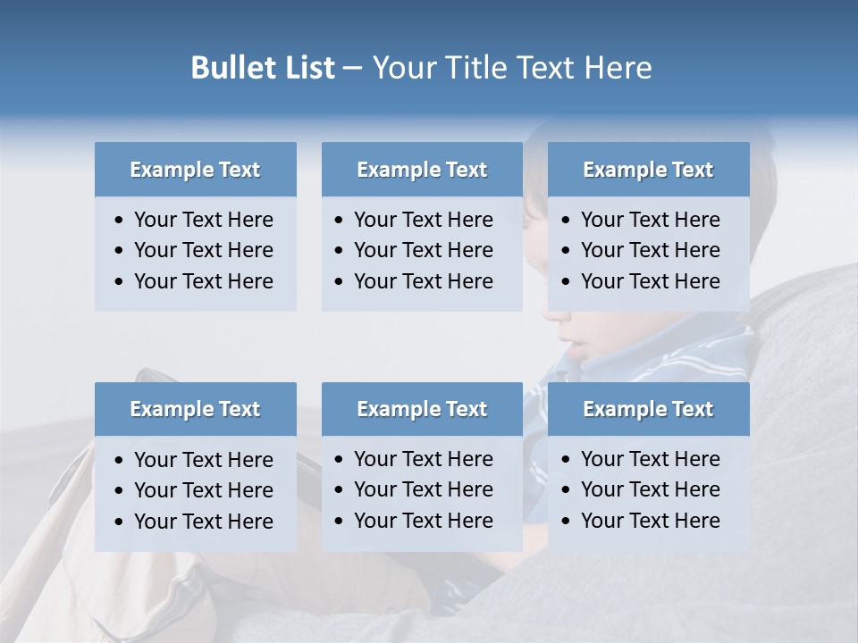 Interest Pouffe Touchscreen PowerPoint Template