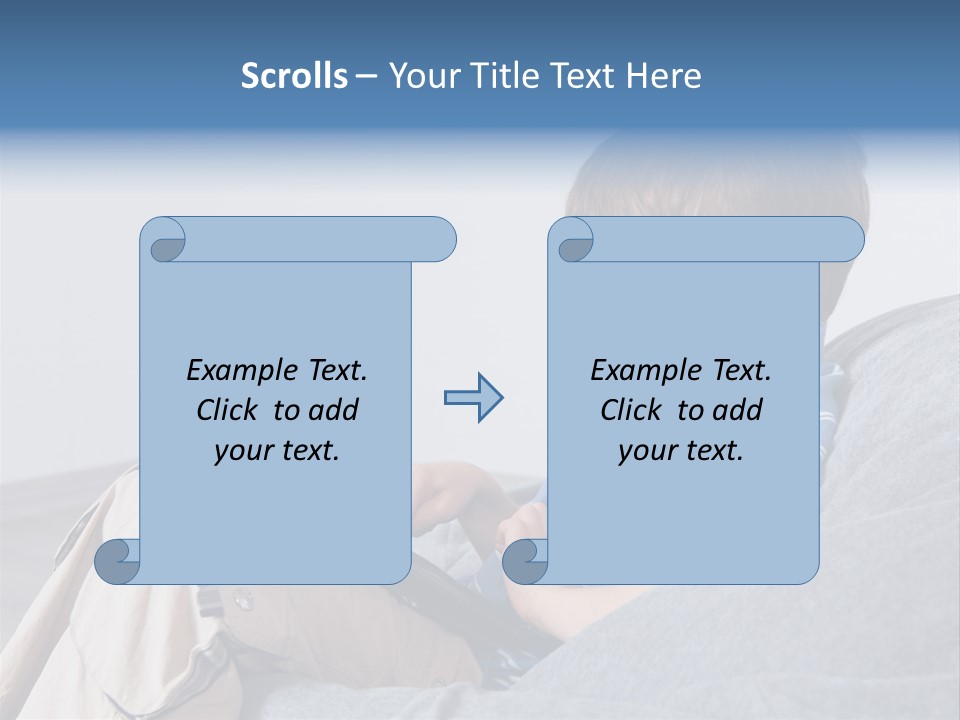 Interest Pouffe Touchscreen PowerPoint Template