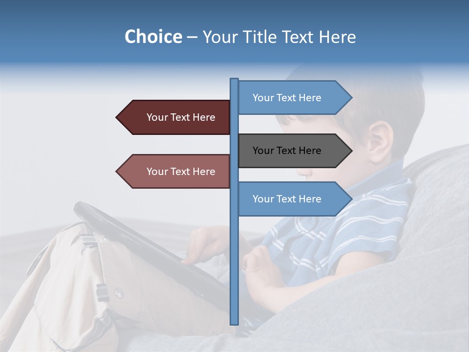 Interest Pouffe Touchscreen PowerPoint Template
