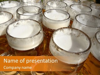 Beer Thirst Foam PowerPoint Template