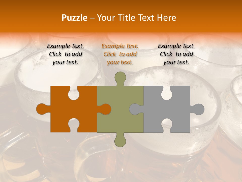 Beer Thirst Foam PowerPoint Template