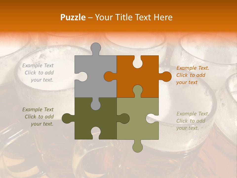 Beer Thirst Foam PowerPoint Template