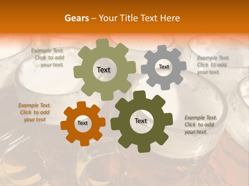 Beer Thirst Foam PowerPoint Template