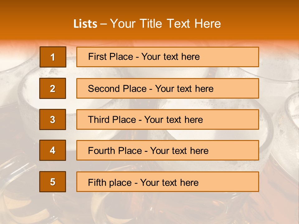 Beer Thirst Foam PowerPoint Template