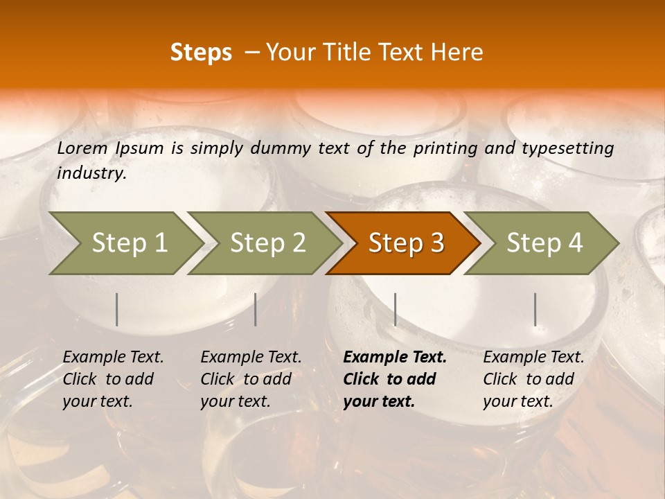 Beer Thirst Foam PowerPoint Template