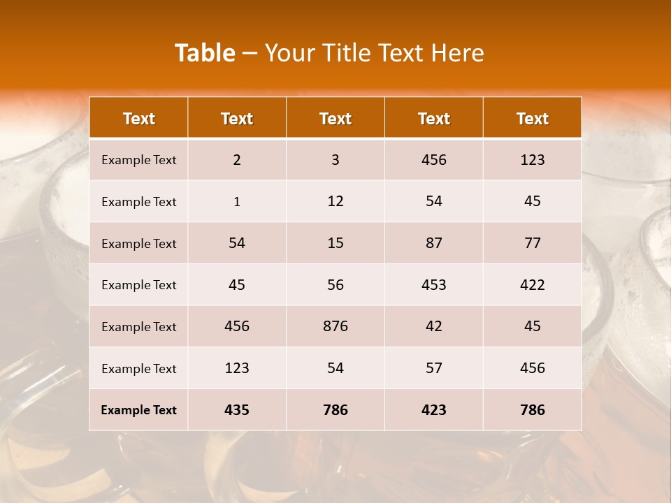 Beer Thirst Foam PowerPoint Template