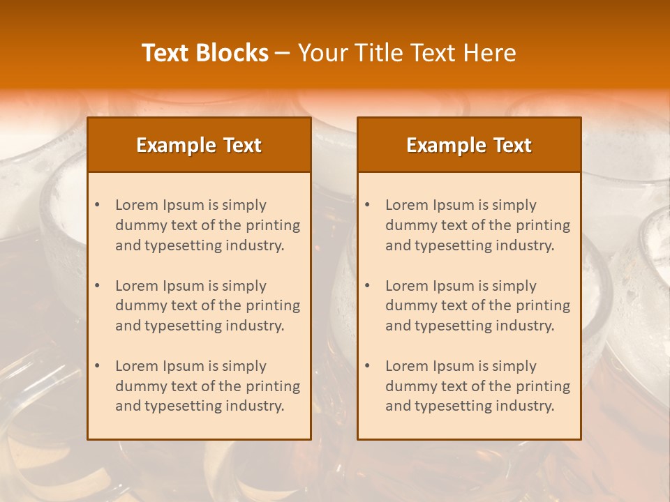 Beer Thirst Foam PowerPoint Template