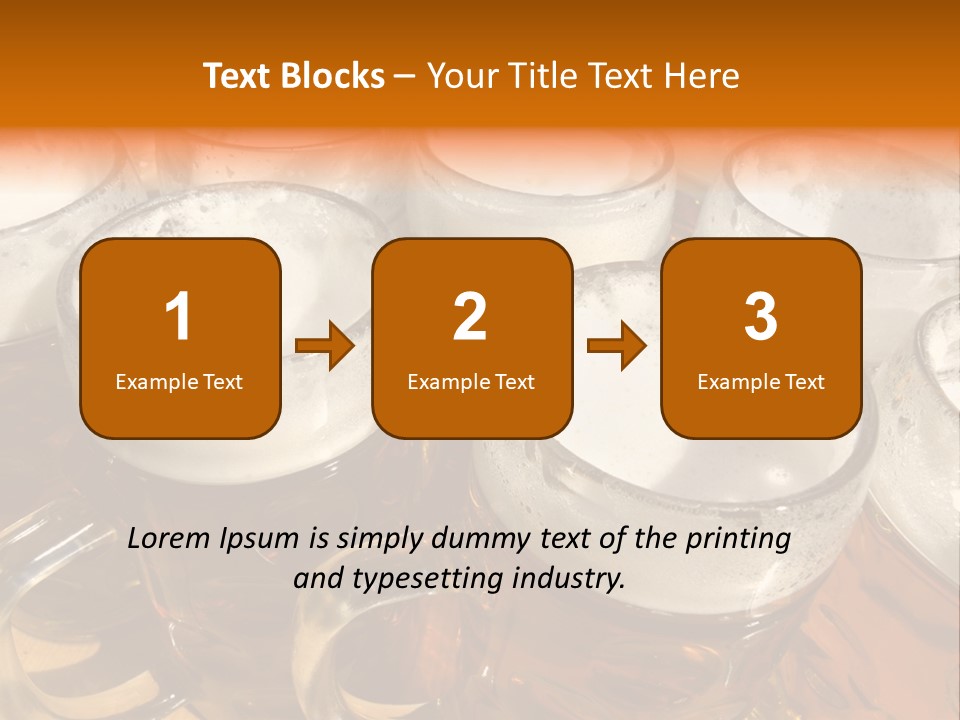 Beer Thirst Foam PowerPoint Template