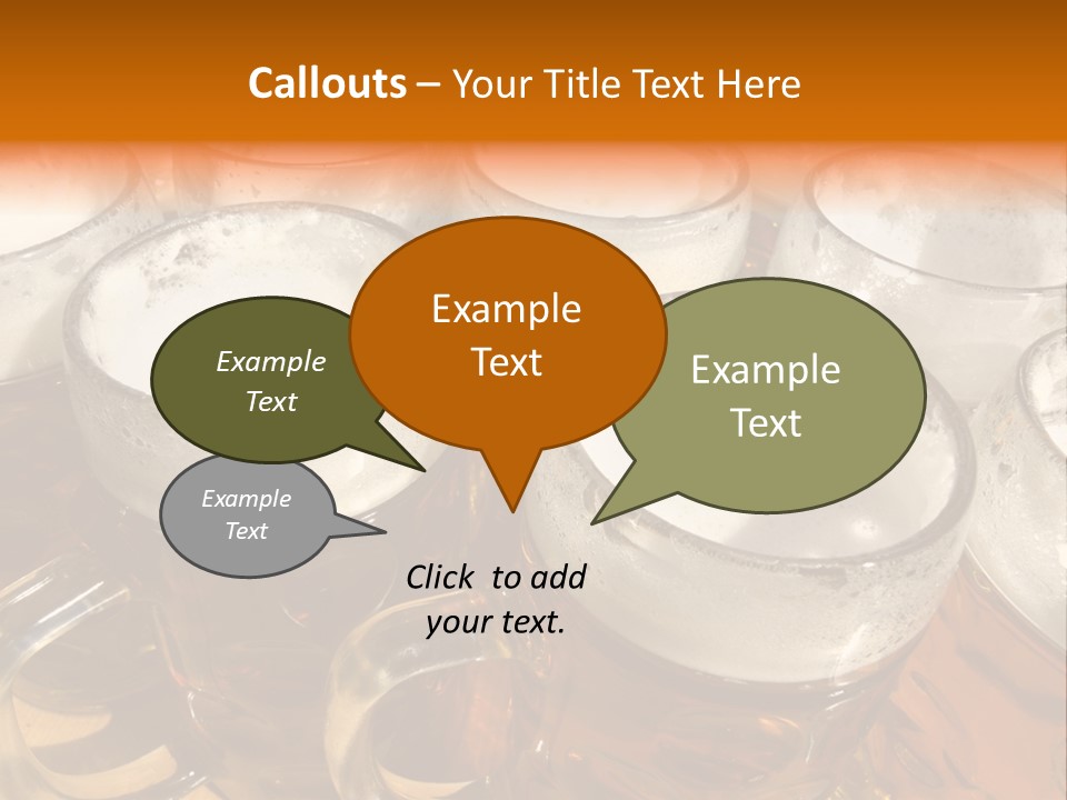 Beer Thirst Foam PowerPoint Template