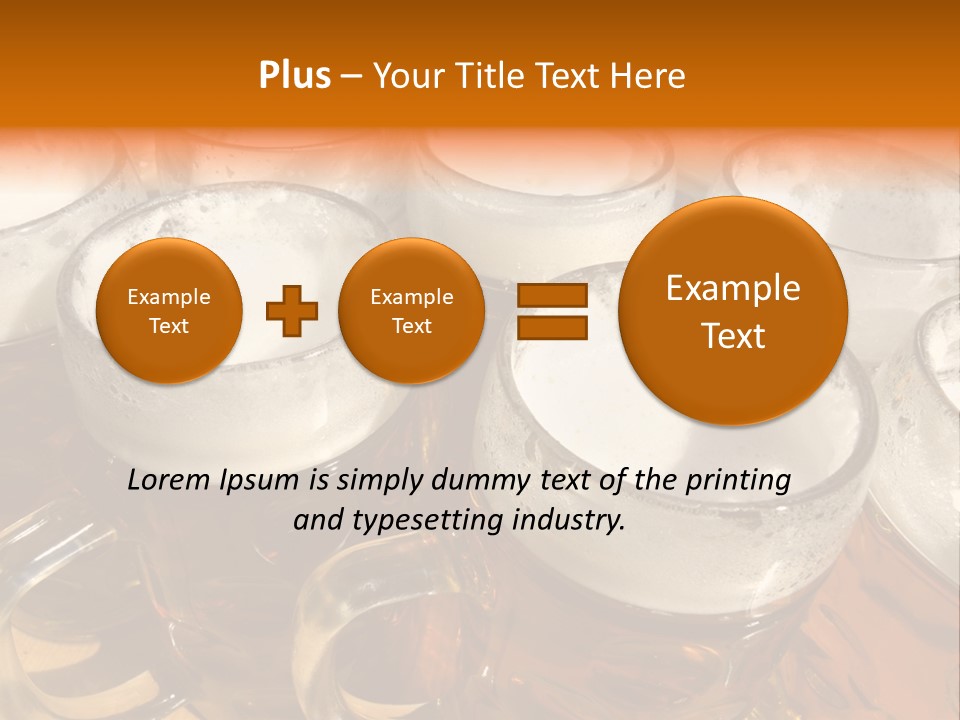 Beer Thirst Foam PowerPoint Template