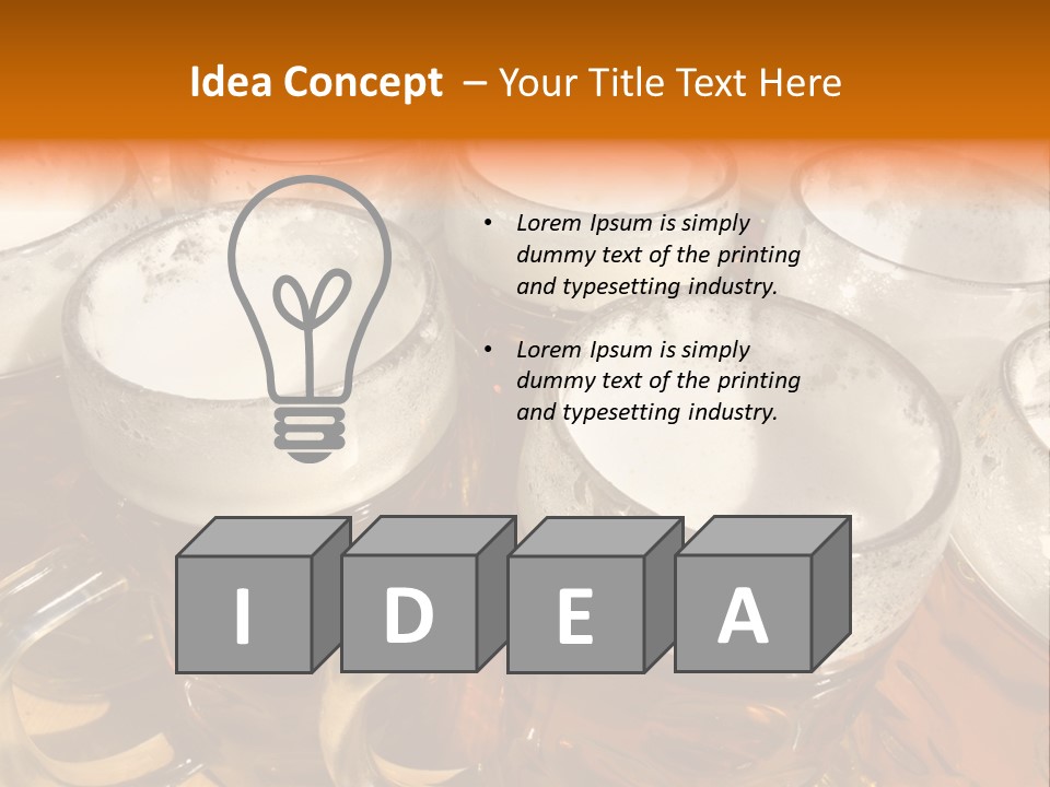 Beer Thirst Foam PowerPoint Template
