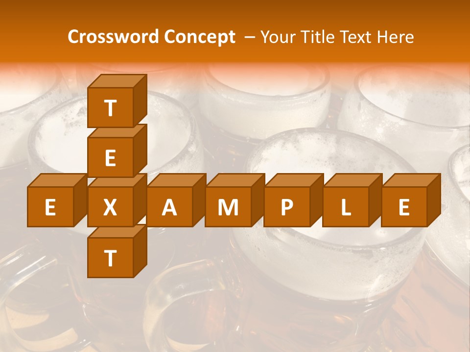 Beer Thirst Foam PowerPoint Template