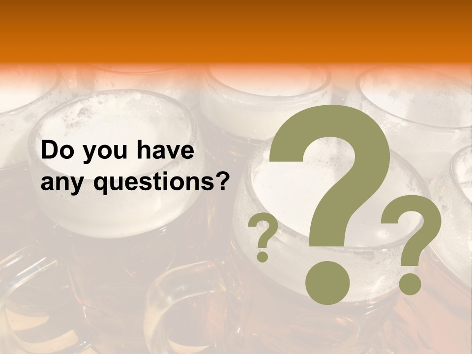 Beer Thirst Foam PowerPoint Template