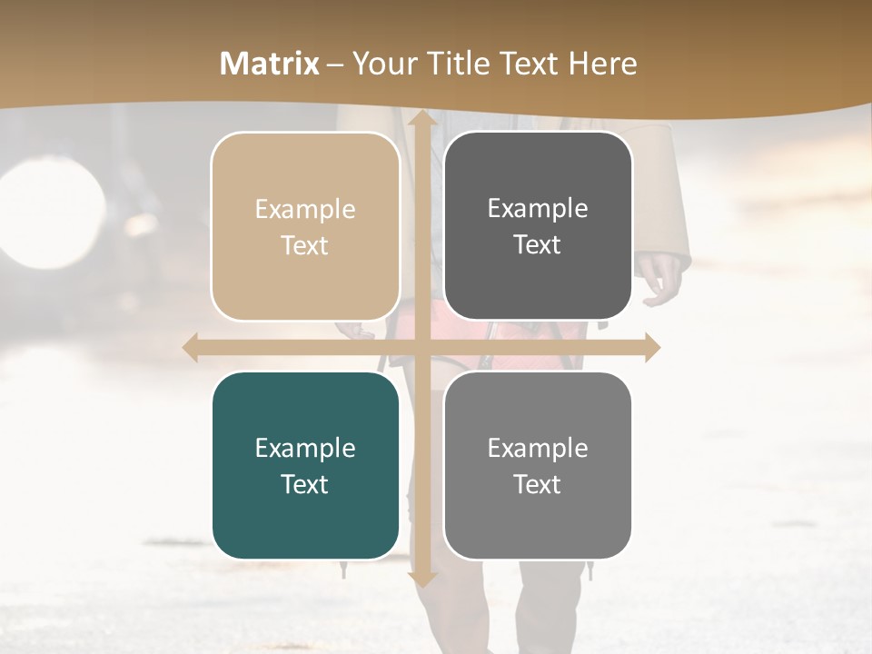 Woman Fall Evening Gown PowerPoint Template