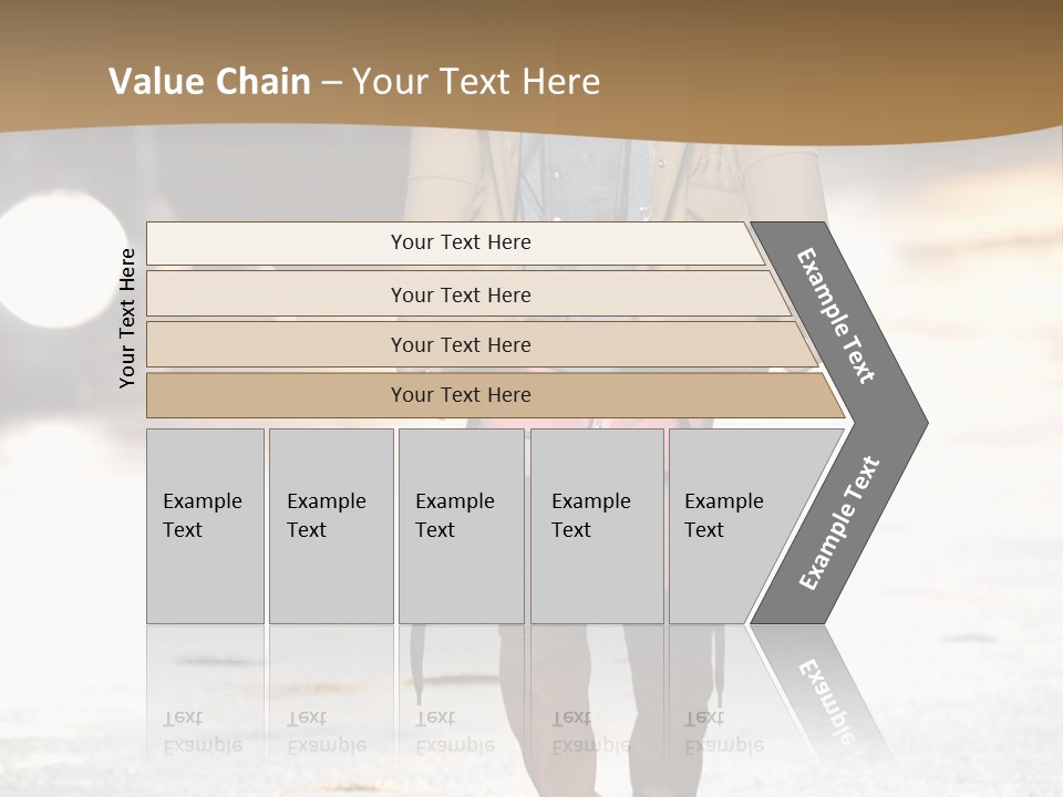 Woman Fall Evening Gown PowerPoint Template