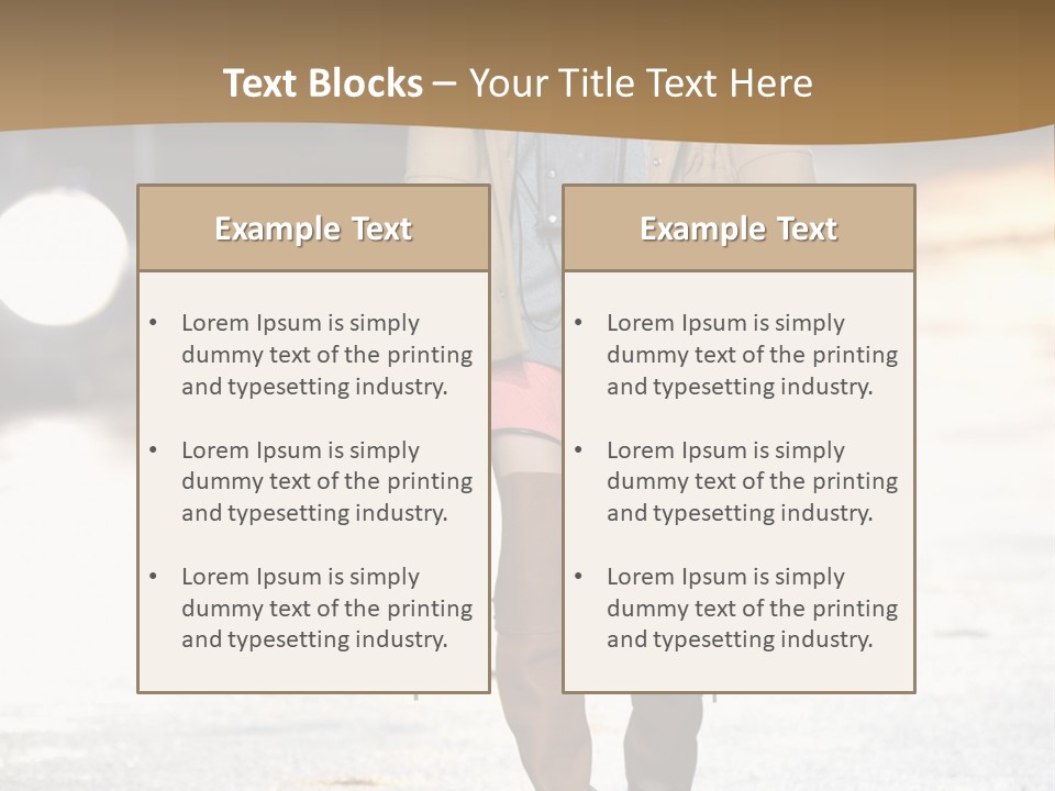 Woman Fall Evening Gown PowerPoint Template